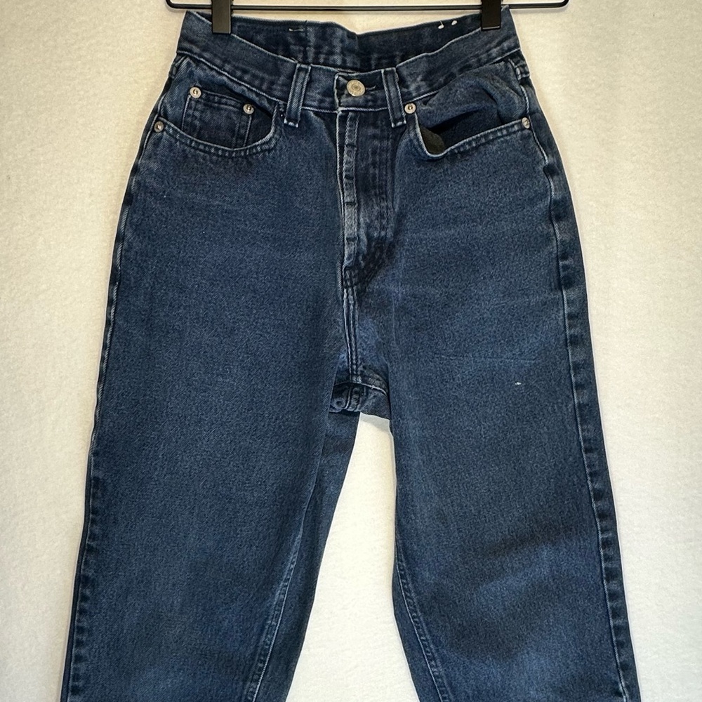 Jordache Women's High Rise Jeans - Dark Blue Size 5/6
